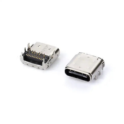 24 pin USB tipo C connettore femminile DIP + SMT 3.4 presa anteriore e patch posteriore per il cavo di ricarica