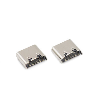 Tipo femminile Spillo di USB dei connettori 6 di C 180 alloggio della immersione 3.1mm di grado UL94V-0