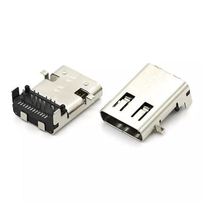 Connettore femmina USB in lega di rame Presa USB 3.1 C tipo SMT a 24 pin