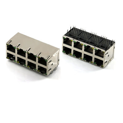 Cat6 multi Ethernet Jack Femmina Panel Mount del connettore del PWB dei porti RJ45 del porto 2x4