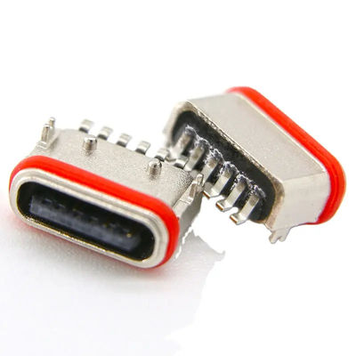 qualità  Female Horizontal SMT 6 Pin Connector USB3.0 USB3.1 For Charging Fabbrica
