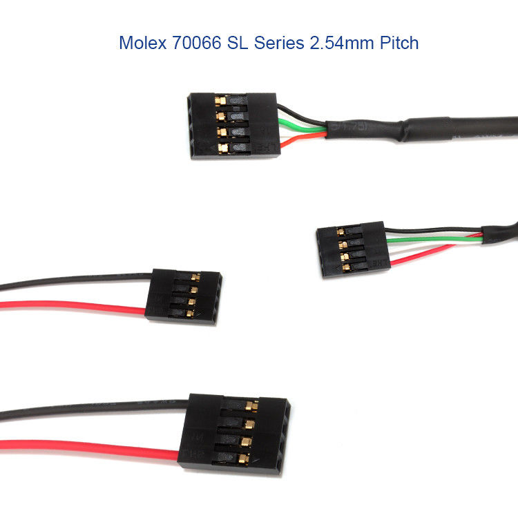 Cablaggio su ordinazione del cavo di Molex 50-57-9404 con lo SL 2.54mm 4 connettore di modo 70066