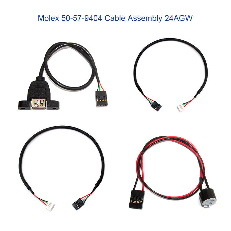Cablaggio su ordinazione del cavo di Molex 50-57-9404 con lo SL 2.54mm 4 connettore di modo 70066