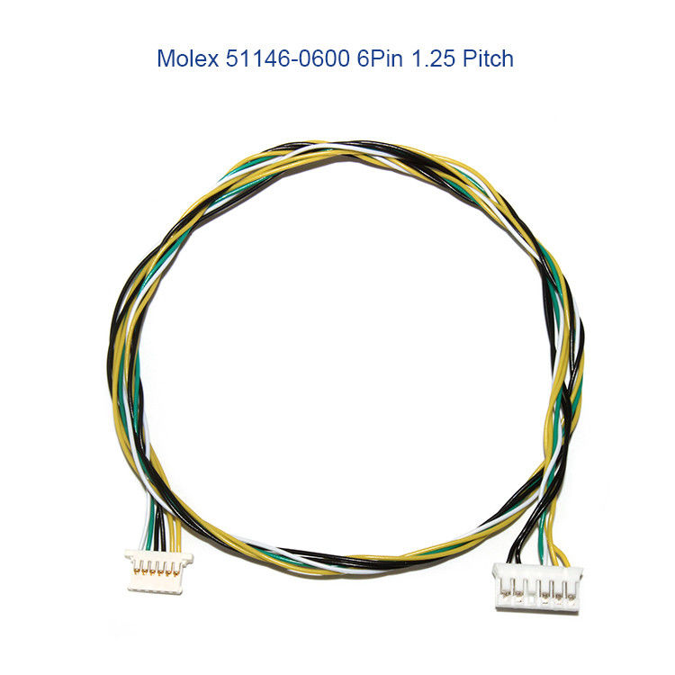 cablaggio elettrico MOLEX 51146 1.25mm del cavo di 5P 6P con il supporto dell'alloggio di A1254 SMD