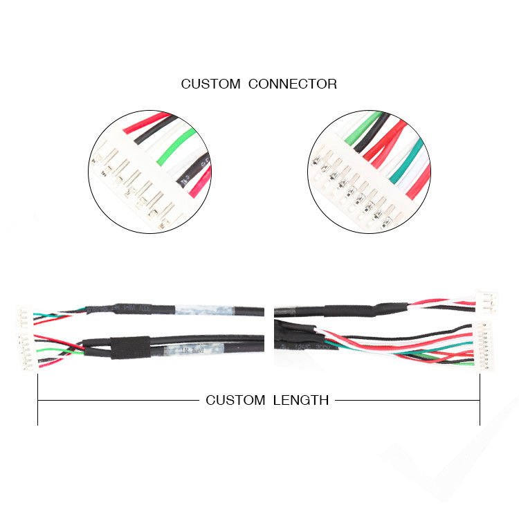 Assemblaggio cavi PHR-7P PHR-4 PHR-3 PHR-2 PH2.0 del cablaggio JST del cavo
