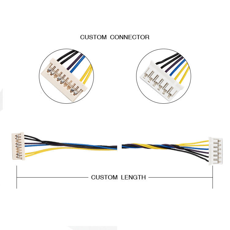 ORE DF14-9S-1.25C dell'assemblaggio cavi del cablaggio del cavo 9pin di 1.25mm a JST SPH-002T-P0.5S