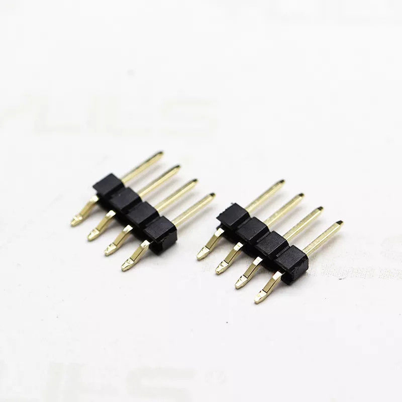 Singole posizioni 2-40pin di Pin Header 2.54mm di fila di SMT curve angolo retto di plastica