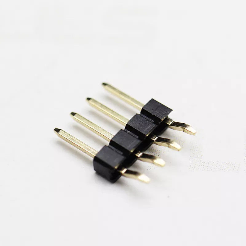 Singole posizioni 2-40pin di Pin Header 2.54mm di fila di SMT curve angolo retto di plastica