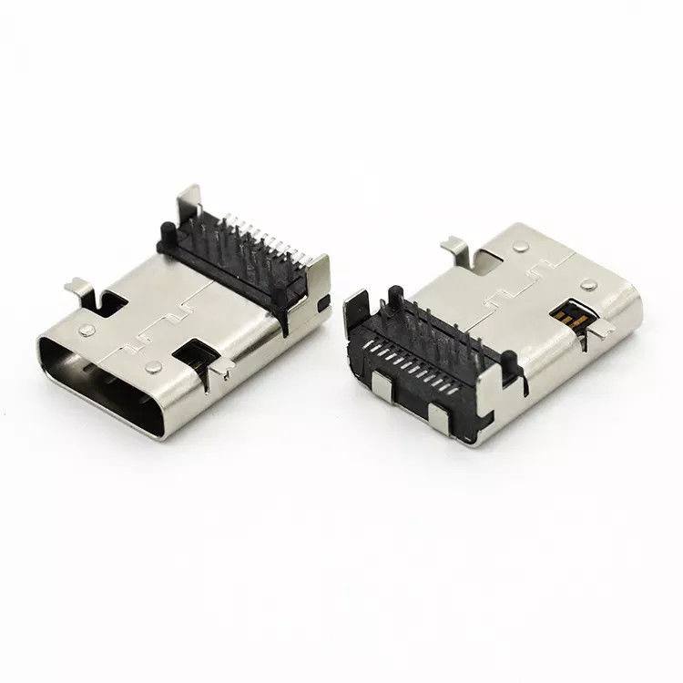 Connettore femmina USB in lega di rame Presa USB 3.1 C tipo SMT a 24 pin