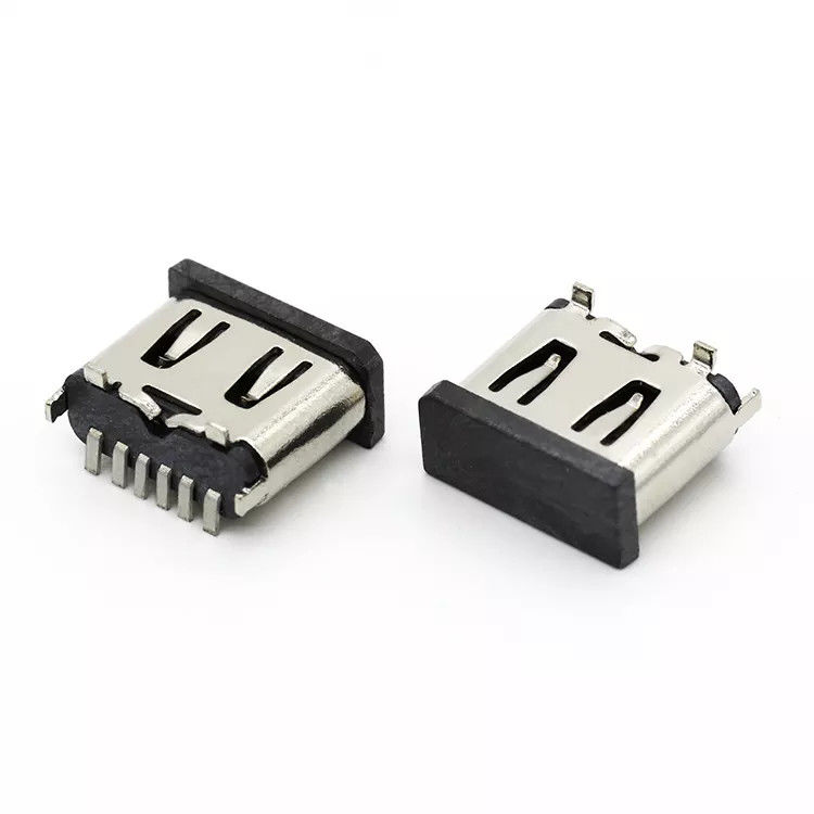Verticale 6P femmina USB 3.1 C connettore presa jack tipo SMT per telefono cellulare