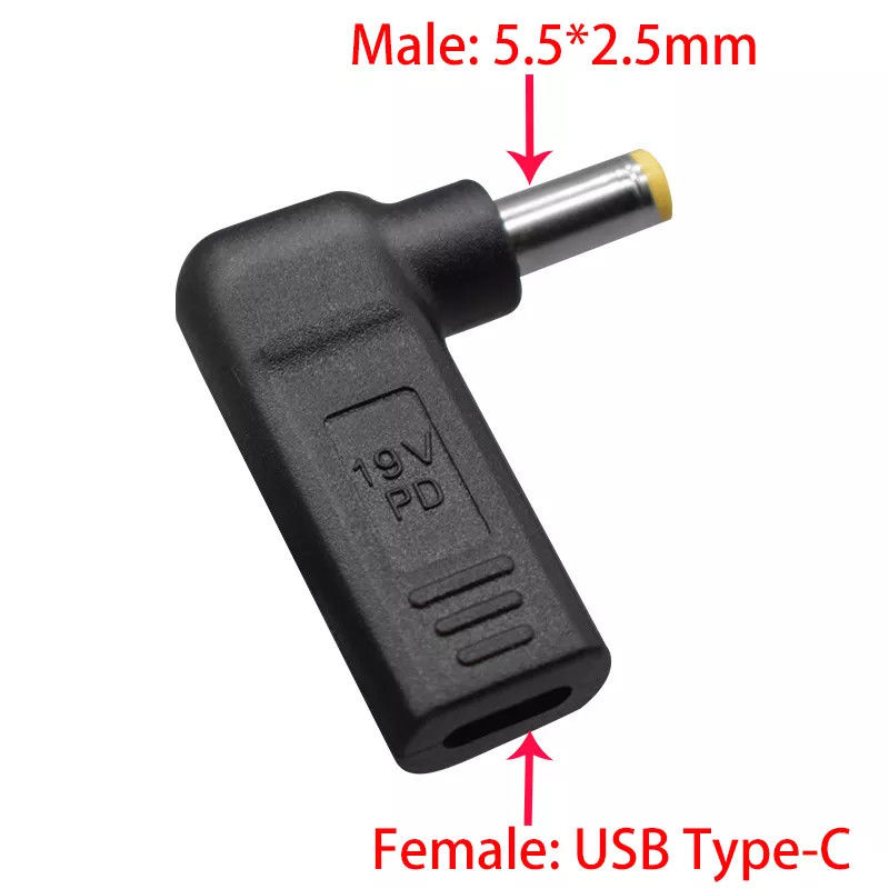 Convertitore da USB tipo C femmina a DC 5525 maschio PD Decoy Spoof Trigger Plug Jack