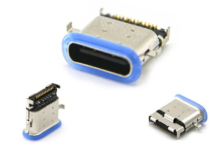 tipo supporto impermeabile femminile SMT di 24Pin USB dei connettori di C metà di
