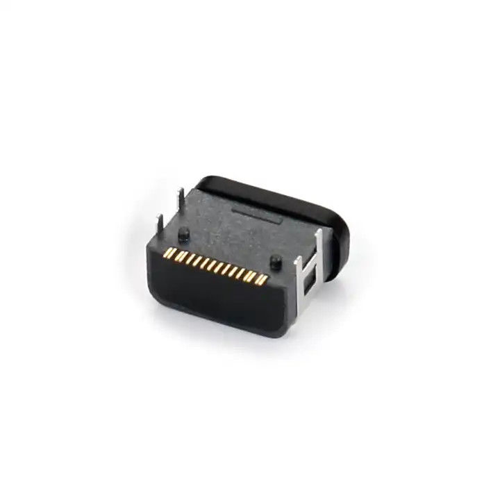Porta impermeabile 16Pin USB Tipo C connettore femminile SMT DIP a quattro pin con presa di bordo