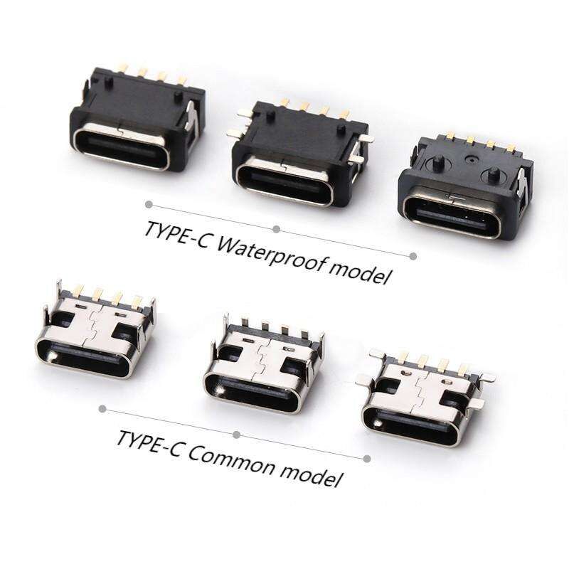 Connettore USB impermeabile 6 pin femmina ad angolo retto connettore impermeabile tipo-c