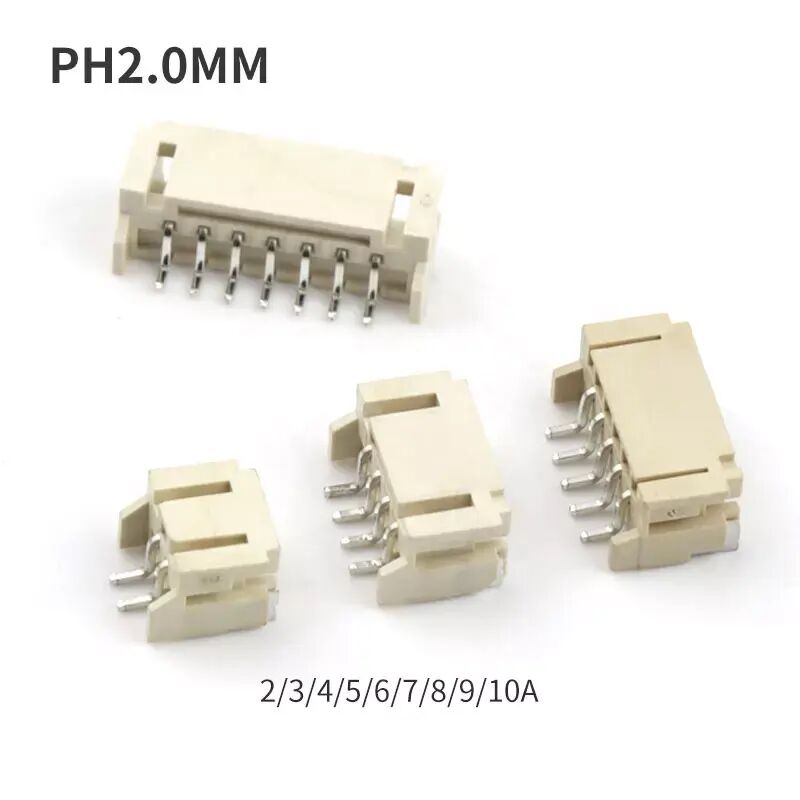 Connettore Wire to Board Smd PH 2.0mm 6 pin SMT Vertical Wafer Connector con Cover