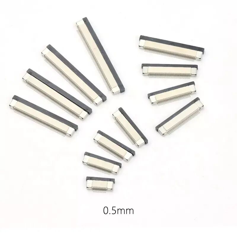 Connettore FPC 0.5 Passo Orizzontale Smt Flip-lock Tipo Contatto Superiore/Inferiore 4-60 pin