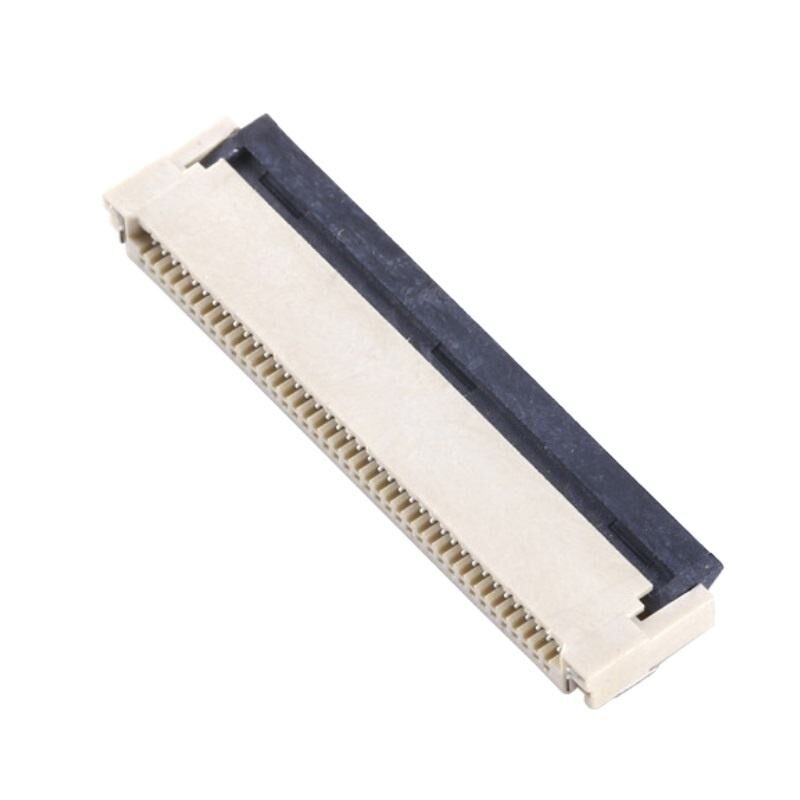 Connettore ZIF FPC a ribalta orizzontale con blocco posteriore, passo 0.5mm, tipo ZIF, 0.5mm, 4-60 pin