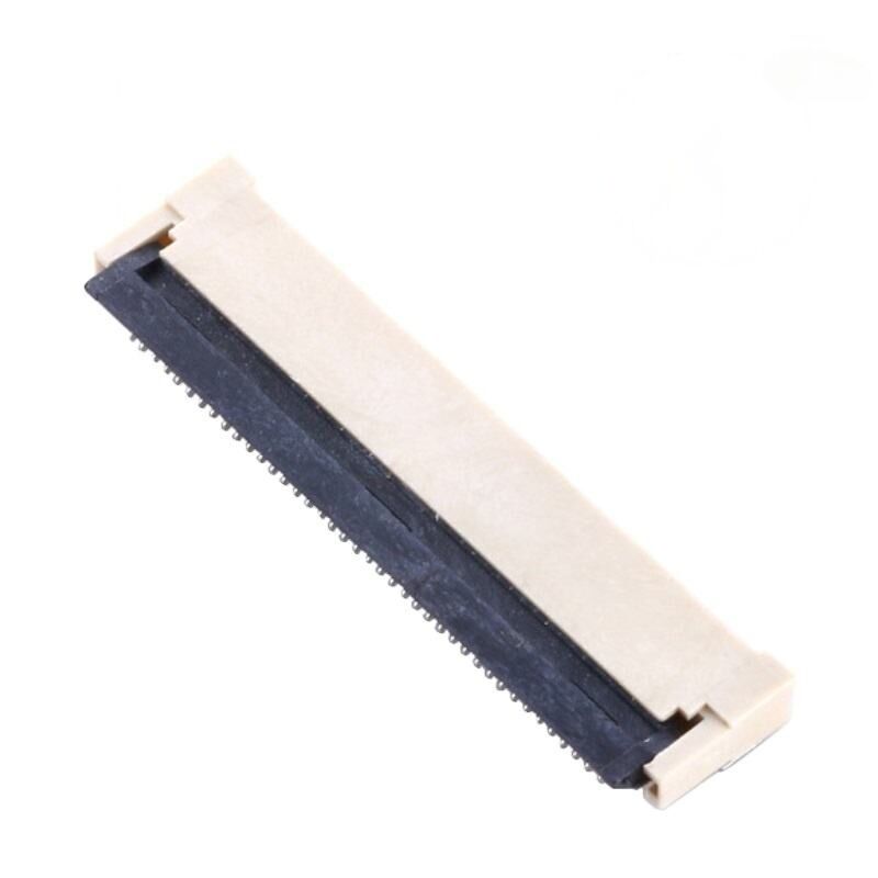 Connettore ZIF FPC a ribalta orizzontale con blocco posteriore, passo 0.5mm, tipo ZIF, 0.5mm, 4-60 pin