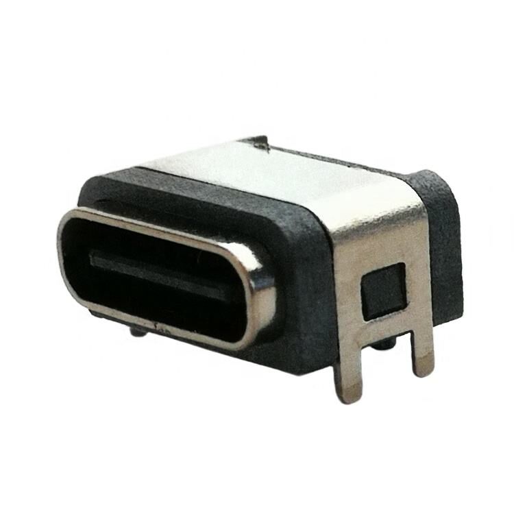 Connettore USB impermeabile IP67, 6 pin, montaggio superficiale orizzontale, connettore femmina USB Type C