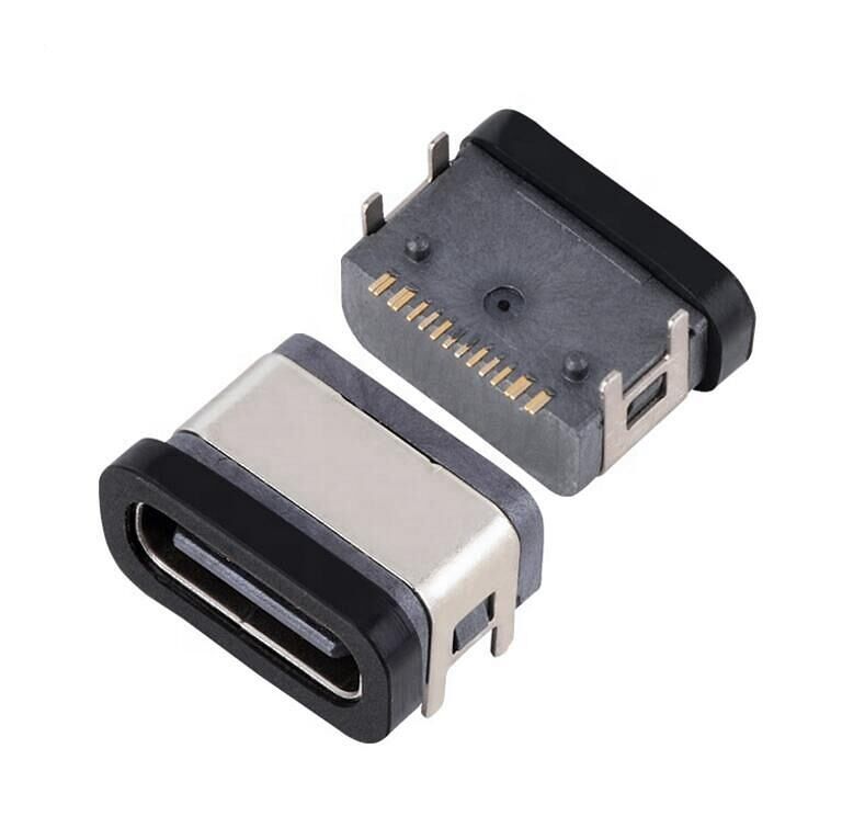 16 pin USB Femminile connettore impermeabile tipo-c presa SMT IPX7