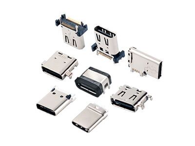 Connettore Presa Ibrida USB 3.1 Type C Femmina Angolato a 90° a 24 pin per Ricarica Telefono e Trasferimento Dati Veloce