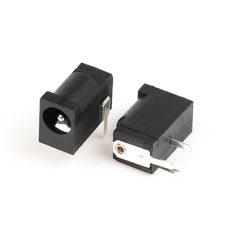 3-PIN DIP Right Angle RCA Brass DC Power Jack Nylon Fabric Housing 30V 1A AudioVideo Female Connector