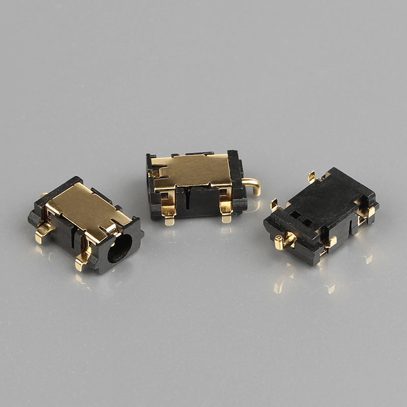 5 PIN DC-058-1.3mm DIP Contatto in Ottone Custodia in Nylon Spina Adattatore Alimentazione DC Jack Femmina