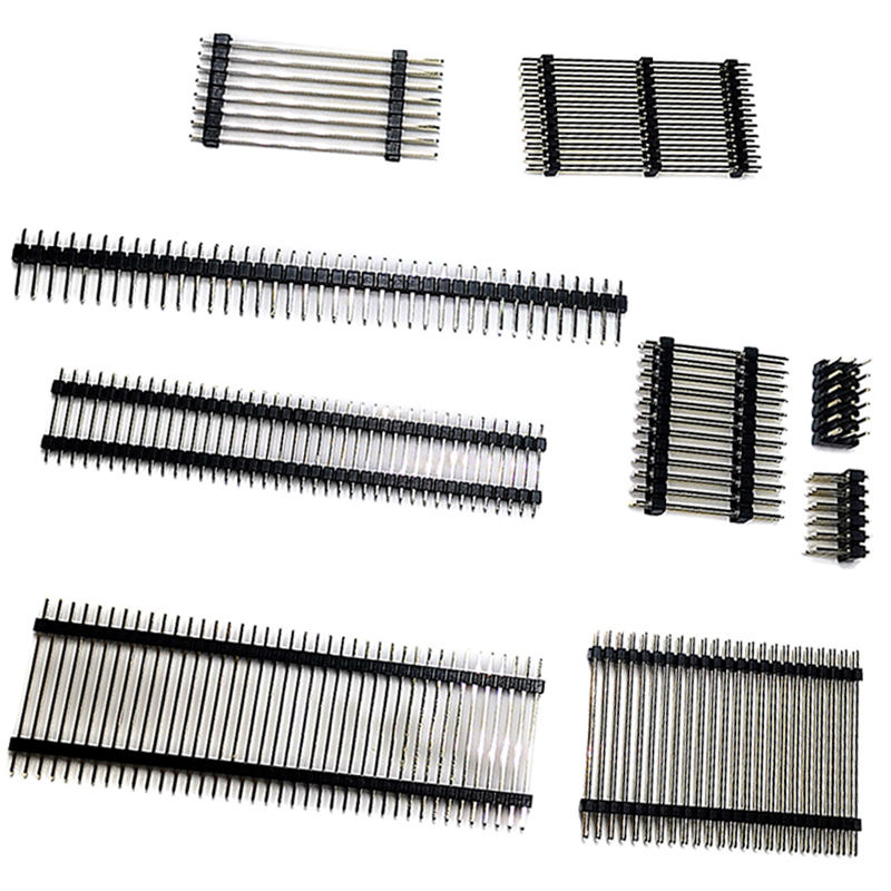 2.54mm Swiss Machine Rounded Female Header 4pin 16pin 20pin 32pin 40pin Round Pin Strip Dual Single Row Connector Plug Socket