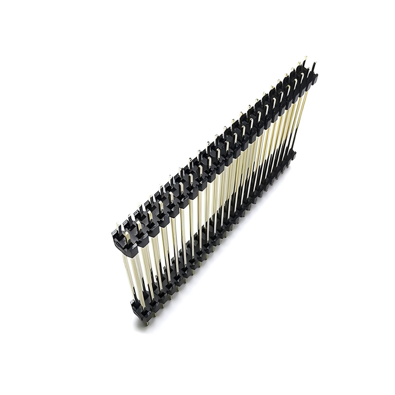 1.27mm angolo retto di passo singolo doppio fila 40 stick pin pcb femminile pin header connettore