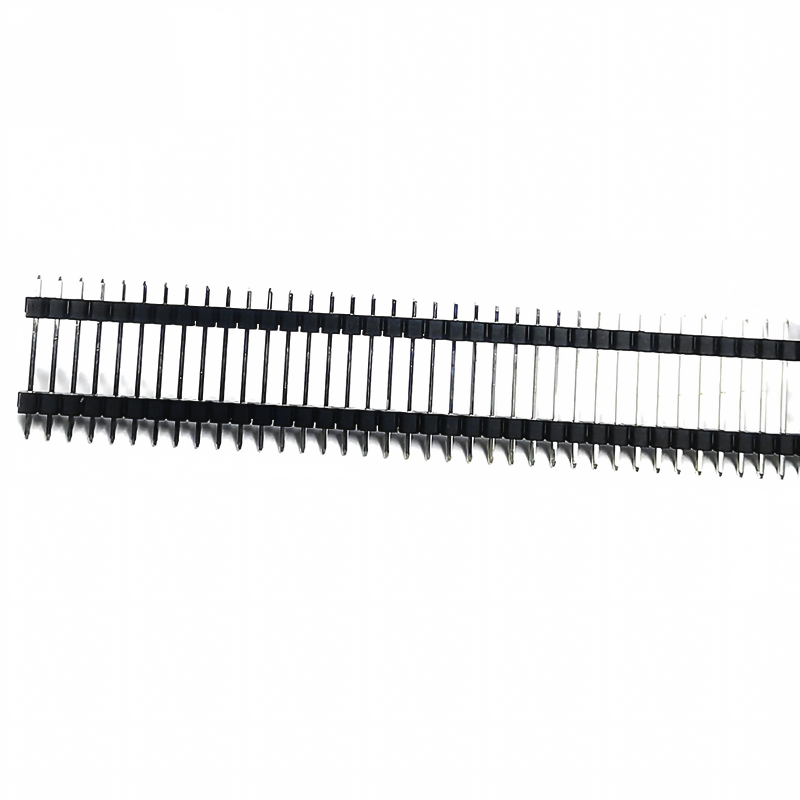 1.27mm angolo retto di passo singolo doppio fila 40 stick pin pcb femminile pin header connettore
