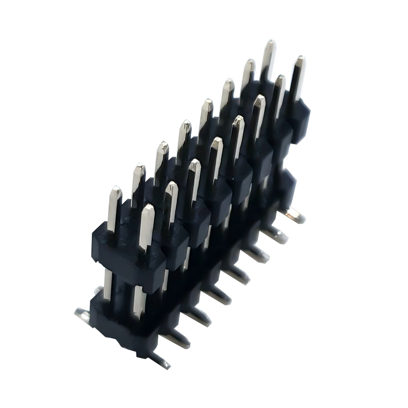 Connettore maschio a doppia fila con passo da 2,54 mm, tipo SMT