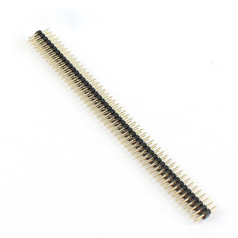 Connettore a press-fit con 2x50 pin, passo 1.0 mm, doppia fila, pin dritti, distanziatori in plastica, connettore a pin da 1 mm