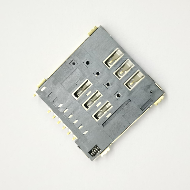 Portatore di schede SIM Push-Push Tipo Nano Micro 6pin 8pin Connector di schede SIM per PCB telefoni cellulari
