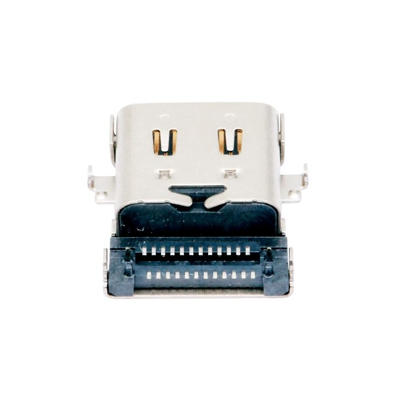 USB di tipo C personalizzato 3.2 40 Gbps impermeabile U4 24 pin SMT DIP PCB Femminile connettore dorato 5A corrente