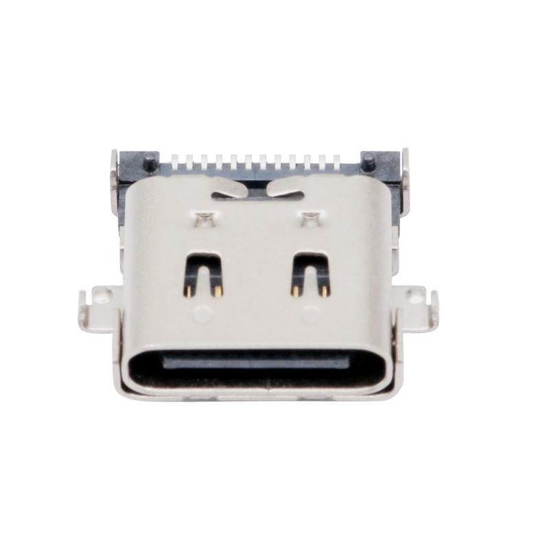 USB di tipo C personalizzato 3.2 40 Gbps impermeabile U4 24 pin SMT DIP PCB Femminile connettore dorato 5A corrente