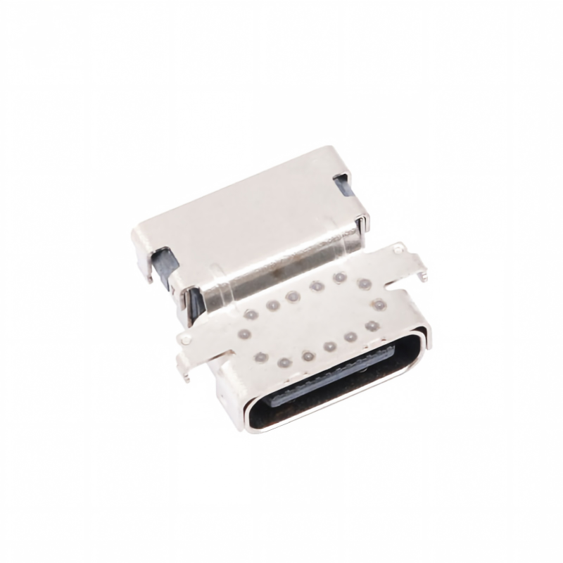 USB di tipo C personalizzato 3.2 40 Gbps impermeabile U4 24 pin SMT DIP PCB Femminile connettore dorato 5A corrente