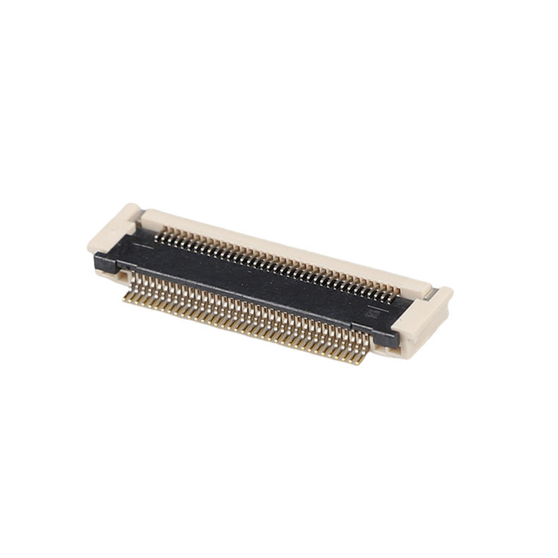 Connettore FPCFFC placcato in oro con passo da 0,5 mm SMD orizzontale post-pressione 2,7 H 10-68 pin 50 V 0,5 A