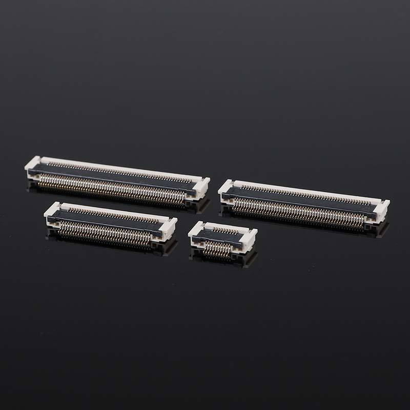 Connettore FPCFFC placcato in oro con passo da 0,5 mm SMD orizzontale post-pressione 2,7 H 10-68 pin 50 V 0,5 A