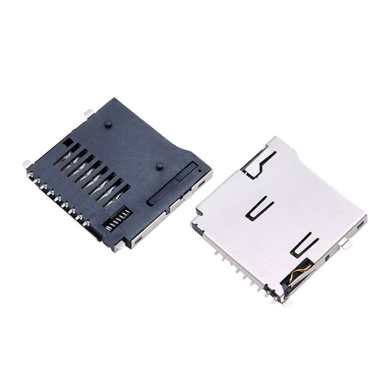 8 pin Micro SD / TF Card Socket Molex 472192001 Alternativa H1.8mm Lift-the-Cover (Hinge) connettore SMT