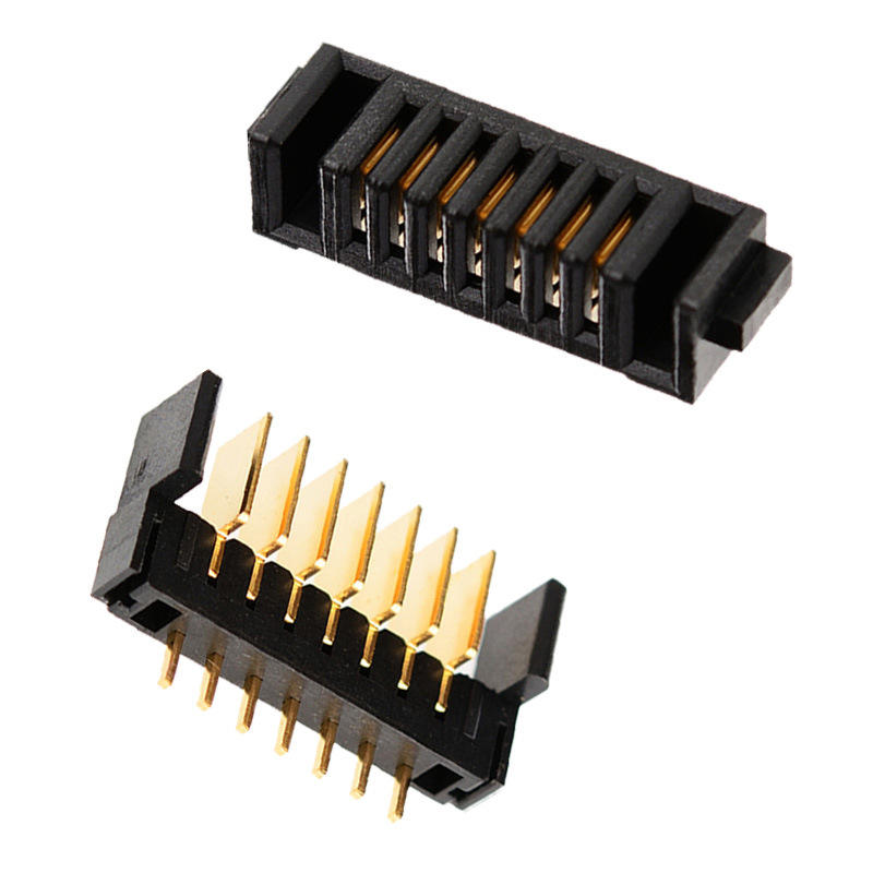 Porta batteria connettore serratura impronte digitali a 7 pin, lama a innesto con passo 2,0 mm, materiale PBT, contatti in bronzo fosforoso