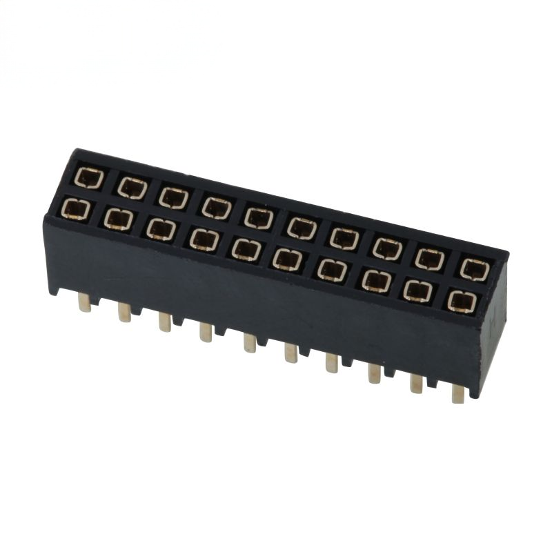 DIP Femminile Header 2.54 mm Pitch Double Row Femminile Straight Header Socket Pin Strip Connector