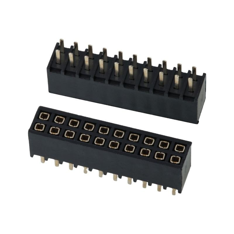DIP Femminile Header 2.54 mm Pitch Double Row Femminile Straight Header Socket Pin Strip Connector
