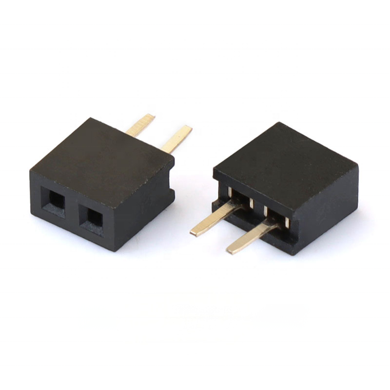 2mm 2pin Femminile Pin Header Verticale DIP Single Row 1*2P Femminile 2.0mm Pin Header Connector