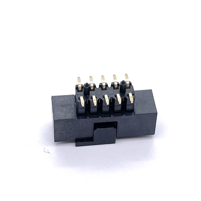 2.0mm Brass Right Angle Box Header PCB Connector for LED Lighting Equipment