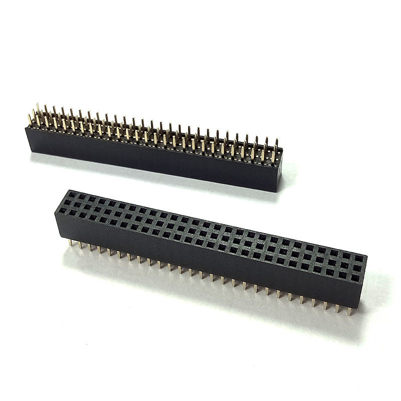 Tre bordo femminile del passo di fila 2-50 Spillo Intestazione Connettore 2.0mm per imbarcarsi sul connettore del PWB