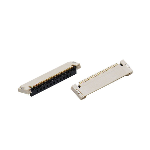 Altezza inferiore doppia del connettore 1.2mm di precisione FFC FPC del contatto con Flip Lock