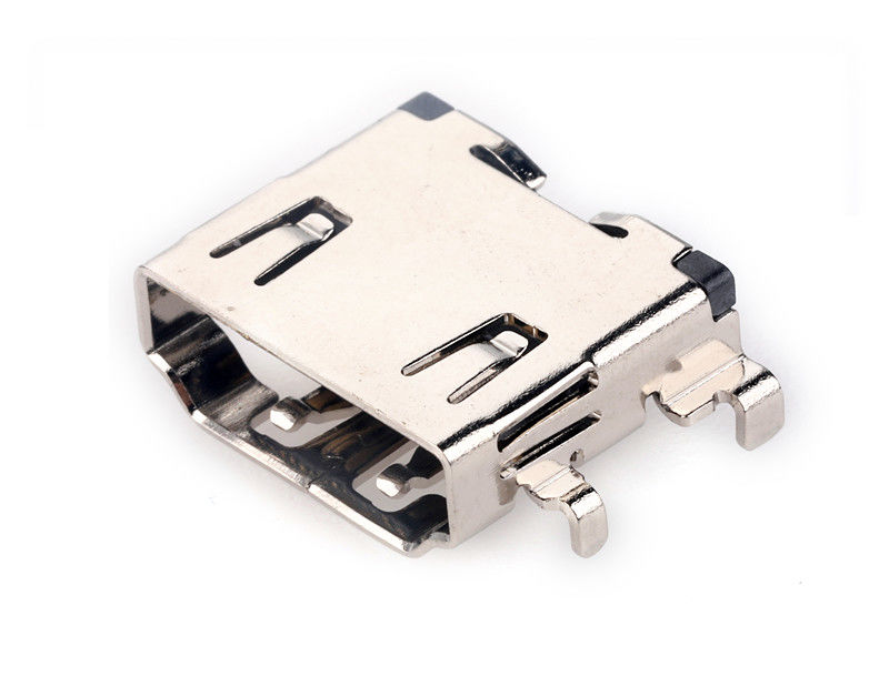 Nell'ambito del PWB femminile della IMMERSIONE di Spillo dell'incavo 19 del bordo HDMI cablano i connettori 1.8mm per la TV
