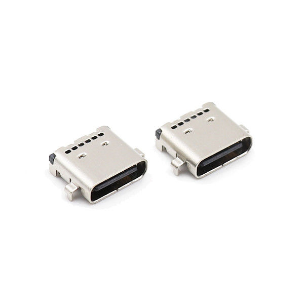 Il tipo d'affondamento il tipo femminile il connettore USB di SMT USB di C scrive l'incavo a macchina di Spillo di C 24