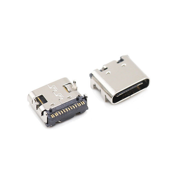 Quattro piedi immergono 16 il tipo il porto femminile SMT di Spillo USB 3,1 dei connettori di C 10000 cicli