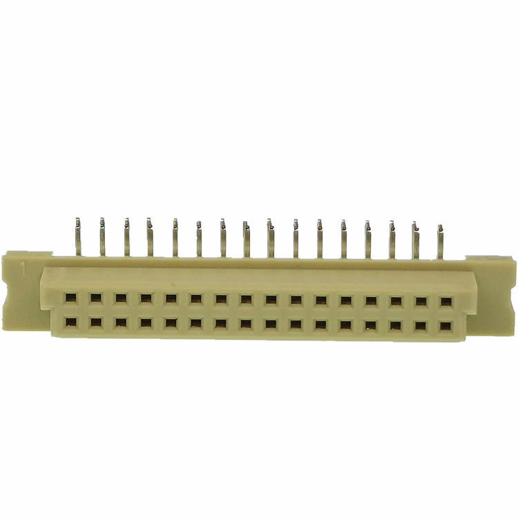 Spillo ad angolo retto del maschio 2*16 del connettore dell'intestazione protetto 2.54mm del PWB Din41612